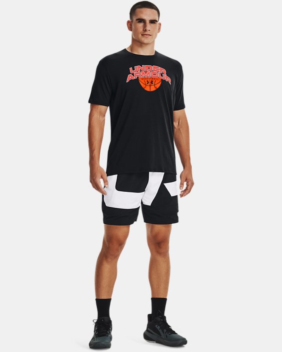 T-shirt à manches courtes Basketball Branded Wordmark pour homme, Black, pdpMainDesktop image number 2